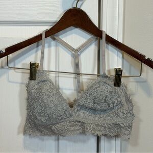 Aerie Lace Bralette - Soft Gray